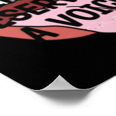 誰もが音声ステッカーに値する ポスター (角)