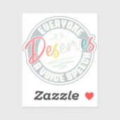 誰もが音声通話SLPヴィンテージに値する シール (シート)