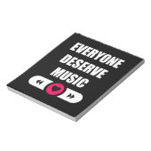 誰もが音楽に値する ノートパッド (回転)