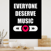 誰もが音楽に値する ポスター (キッチン)