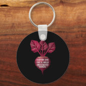 誰もが食べ未舗装の労働者の手から キーホルダー (正面)