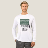 誰もが馬鹿でいる権利を持つ 皮肉な引用 トライブレンドTシャツ (正面全体)