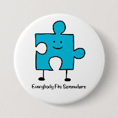 誰もがFits Sowhereボタン 缶バッジ (正面)