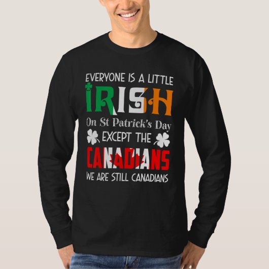 誰もがSt patricks day・カナで少しアイルランド語だ Tシャツ (正面)