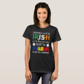 誰もがSt patricks day・ローマで少しアイルランド語 Tシャツ (正面フル)