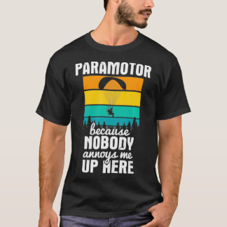 誰もここにパラグライダーのパームを私に悩ませる Tシャツ
