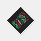 誰もこのおもしろいの古い家族のキリストに歩く スタンダードカクテルナプキン (角)