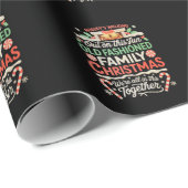 誰もこのおもしろいの古い家族のクリスマスに歩く ラッピングペーパー (ロールコーナー)