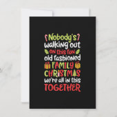 誰もこの楽しい古い家族のクリスマスから出て行かない 招待状 (正面)