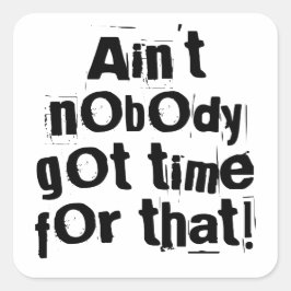 誰もそのシール得を受ける時間がない スクエアシール