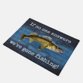 「誰ももし答えないぞ、魚釣りだ！」 doormat ドアマット (アングル)