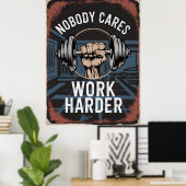 誰もよ気にりのジムで働かない ポスター (ホームオフィス)