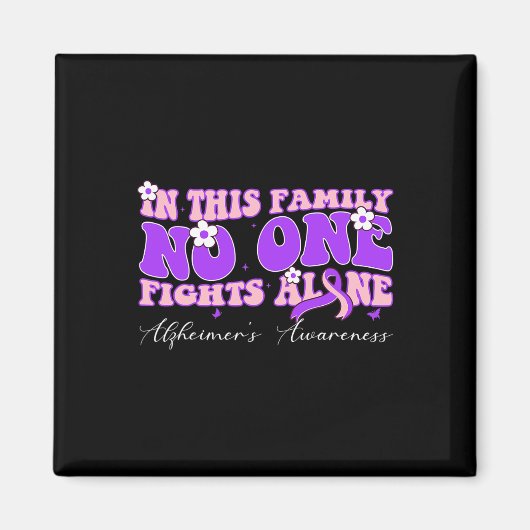 誰もアルツハイマー病と闘わない家族 マグネット (正面)