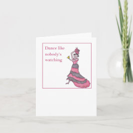 誰もグリーティングカードを見ていないように踊る カード