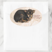 誰もサンタが見ていると言わなかった。 楕円形シール (バッグ)