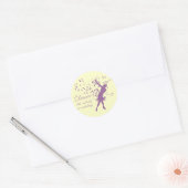 誰もステッカーを見ていないようなダンス ラウンドシール (封筒)