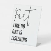 誰もトイレに行かない聞ようにおもしろい笑う 台座サイン (正面)