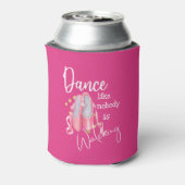 誰もバレエ靴の女性を見ていないようなダンス 缶クーラー (缶裏面)