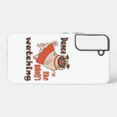 誰もパグ犬を見ていないようガーリーに踊る SAMSUNG GALAXYケース (裏面横)