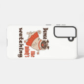 誰もパグ犬を見ていないようガーリーに踊る SAMSUNG GALAXYケース (裏面横)