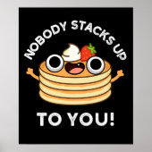 誰もパンケーキプンおもしろいダークBG ポスター (正面)