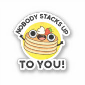 誰もパンケーキプンに積み重おもしろいねている シール (正面)