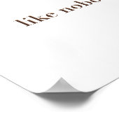 誰もプグの女の子を見ていないようなダンス ポスター (角)