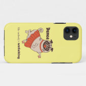 誰もプグの女の子を見ていないようなダンス Case-Mate iPhoneケース (裏面(横))
