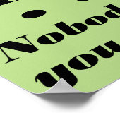 誰もポスターのサインおもしろいを借りていない ポスター (角)