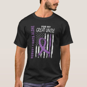 誰も一人の叔父てんかん素晴らし認識度と戦わない Tシャツ