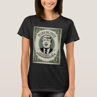 “誰も信じるな” トランプ風おふざけノート _1 Tシャツ