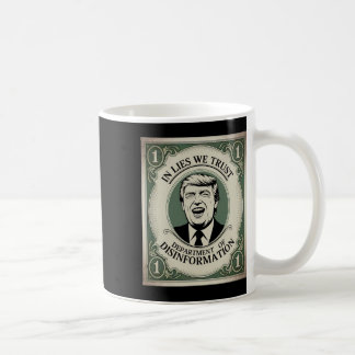 「誰も信じるな」- トランプNknoteパロディ _1 コーヒーマグカップ