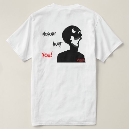 誰も傷つけない！ Tシャツ (デザイン裏面)