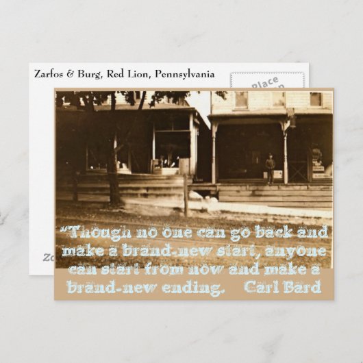 誰も元に戻って新しいスタートを切ることはできないが ポストカード (正面/裏面)