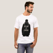 誰も助けてくれない モチベーションの引用 Tシャツ (正面フル)