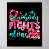 誰も単独でボクシング手袋乳がんRi ポスター (正面)