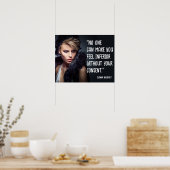 誰も君に劣った感じ引用文を前向き作れない ポスター (キッチン)