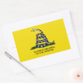 誰も君の恋人を踏みつけていない 長方形シール (封筒)