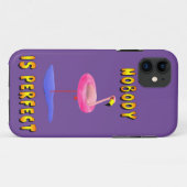 誰も完璧じゃない 面白いフラミンゴ スマホケース Case-Mate iPhoneケース (裏面(横))