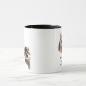 誰も家族、かわいいラクーン動物が好き マグカップ (中央)