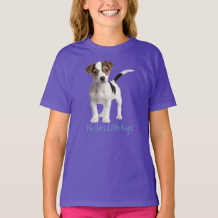 誰も小さな天使はいません。かわいい子犬のエモ/反逆の子ども Tシャツ