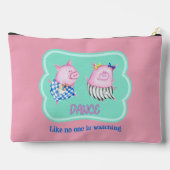 誰も幸せな踊り豚を見ていないようなダンス アクセサリーポーチ (裏面)