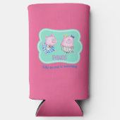 誰も幸せな踊り豚を見ていないようなダンス スリム缶クーラー (正面)