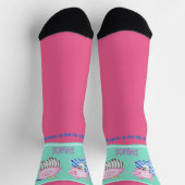 誰も幸せな踊り豚を見ていないようなダンス ソックス (上部)