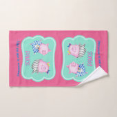 誰も幸せな踊り豚を見ていないようなダンス バスタオルセット (ハンドタオル)