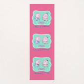 誰も幸せな踊り豚を見ていないようなダンス ヨガマット (正面)