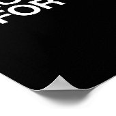 誰も得そんな時間はない – WHITE -.png ポスター (角)