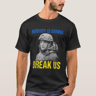 誰も我々ゼレンスキー引用文ウクライナFL Tシャツ