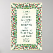 誰も戻って新しい始まりを始めることができないが ポスター (正面)