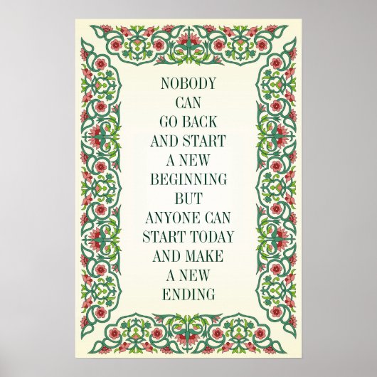 誰も戻って新しい始まりを始めることができないが ポスター (正面)